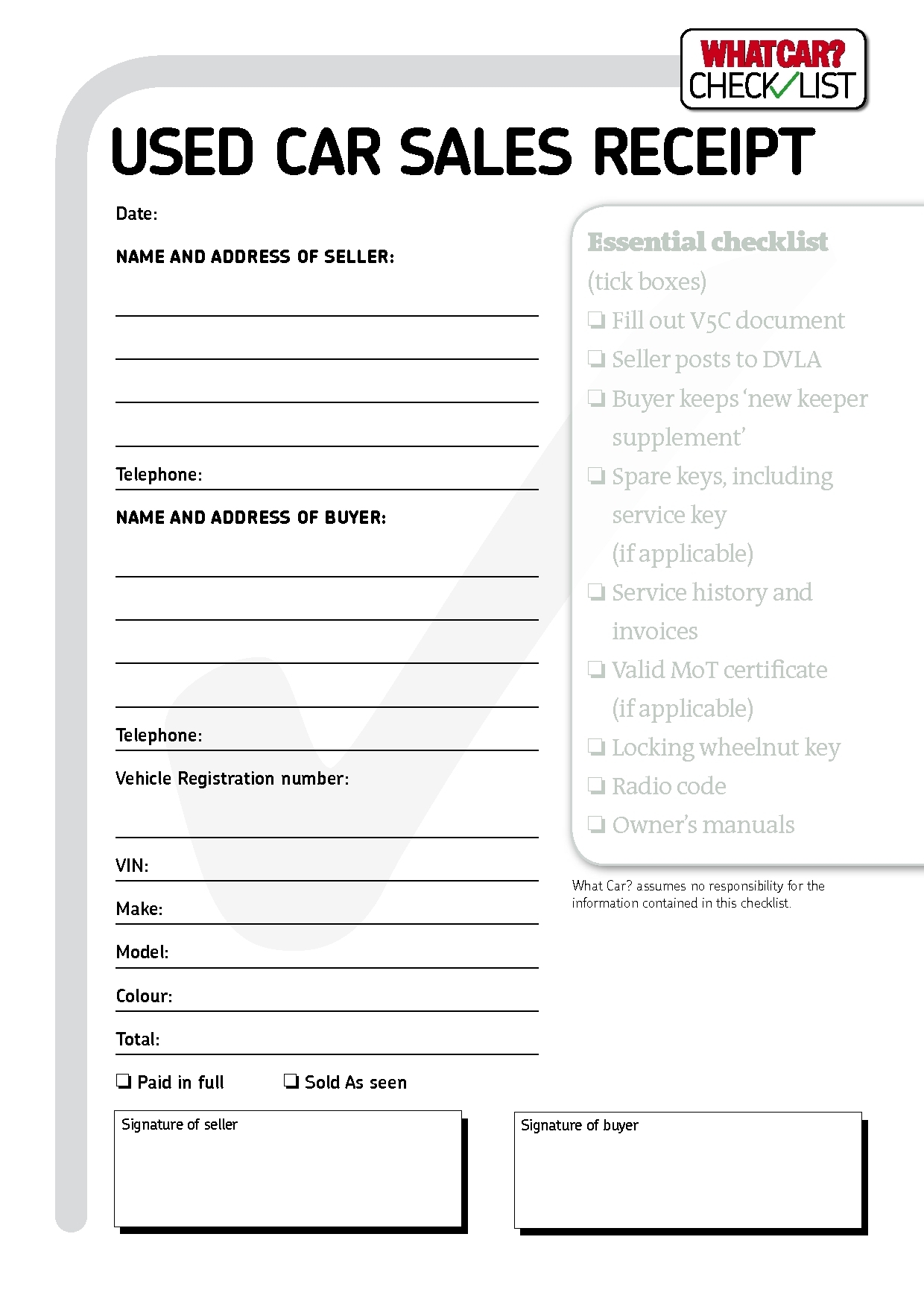 Car Sales Invoice Template Uk Invoice Example