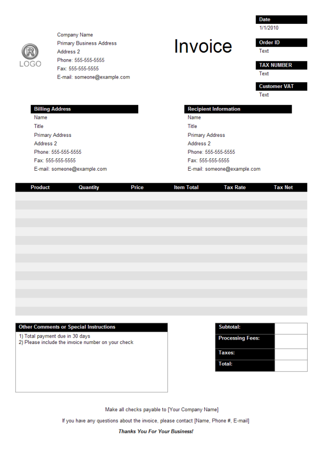 Sales Invoice Template | invoice example